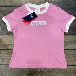 NWT pink Reebok T-shirt